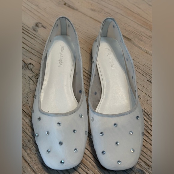 Jeffrey Campbell Shoes - Jeffrey Campbell White Studded Women's Shoes size 10